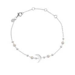 BYBIEHL SUMMER MOON ARMBÅND SØLV MED PERLER - 2-5203WP-R