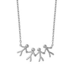 BYBIEHL TOGETHER FAMILY 4 HALSKÆDE SØLV - 3-2004-R