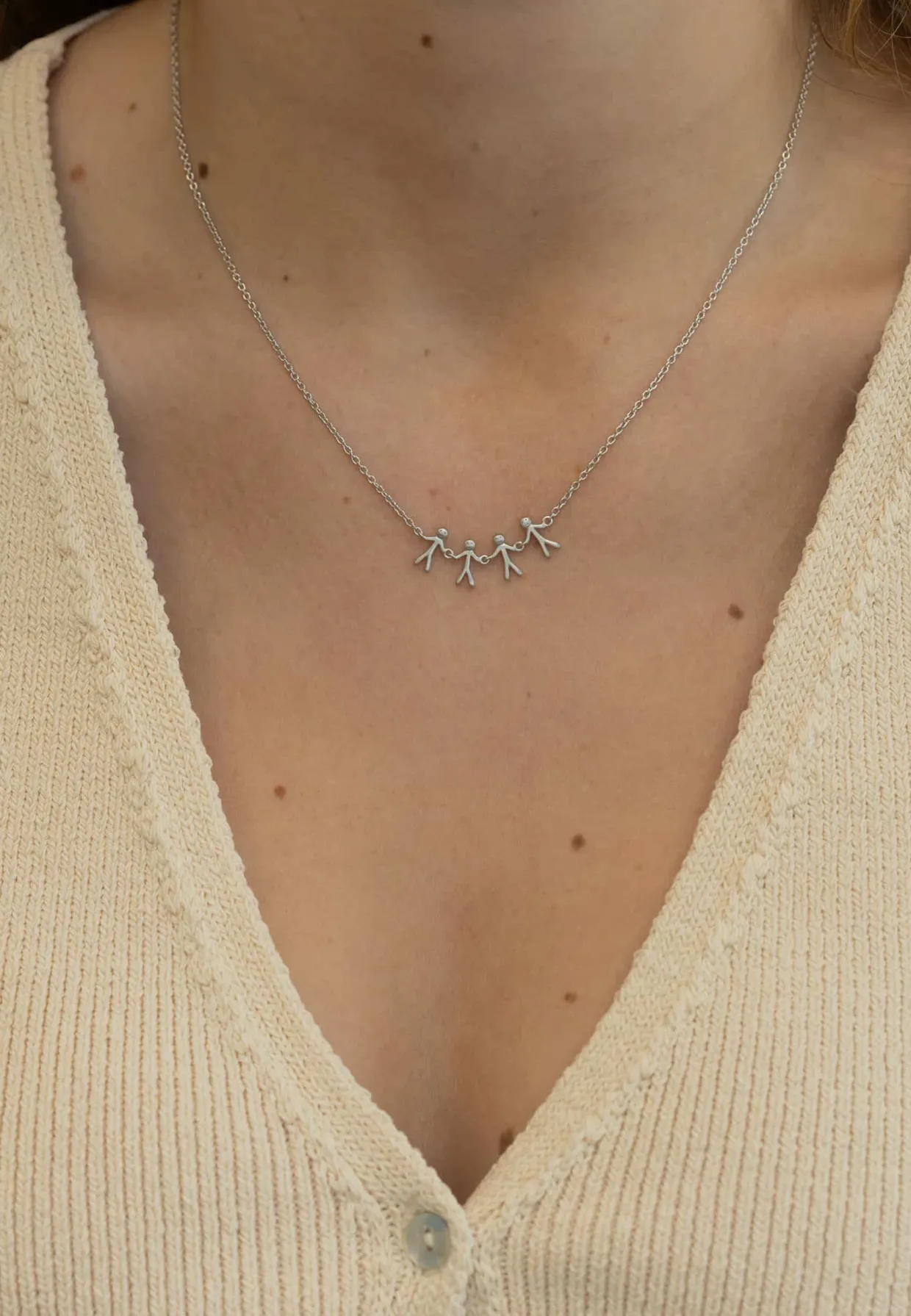 BYBIEHL TOGETHER FAMILY 4 HALSKÆDE SØLV - 3-2004-R