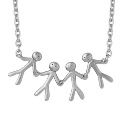 BYBIEHL TOGETHER FAMILY 4 HALSKÆDE SØLV - 3-2004-R