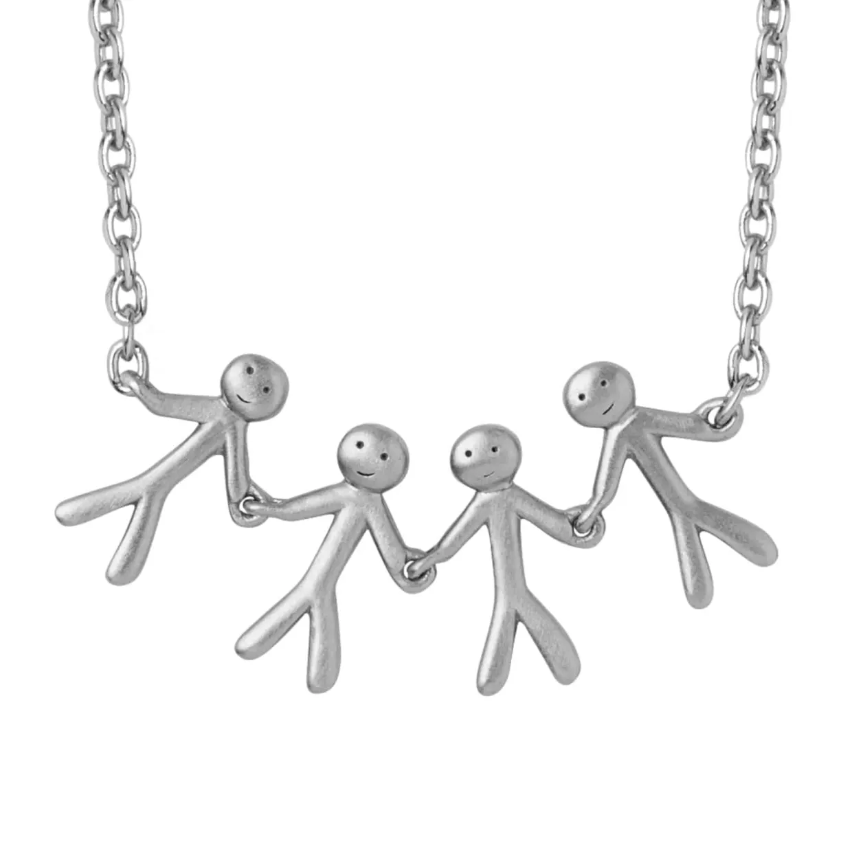 BYBIEHL TOGETHER FAMILY 4 HALSKÆDE SØLV - 3-2004-R