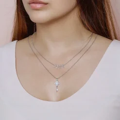 BYBIEHL TOGETHER FAMILY 4 HALSKÆDE SØLV - 3-2004-R