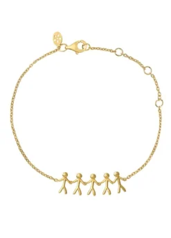 BYBIEHL TOGETHER FAMILY 5 ARMBÅND SØLV FORGYLDT - 2-2005-GP
