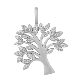 BYBIEHL TREE OF LIFE SPARKLE SØLV MED ZIRKON VEDHÆNG - 7-2502A-R