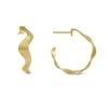 BYBIEHL WAVE CREOL ØRERINGE SØLV FORGYLDT- 4-3703-GP