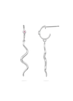 BYBIEHL WAVE SØLV ØRERINGE MINI WAVE HOOP - 4-4022P-R