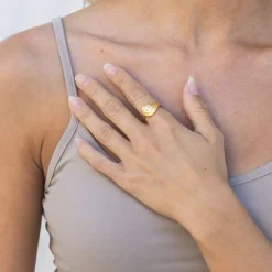 BYBYEHL SEA DREAM RING FORGYLDT SØLV - 5-5301WP-GP-B