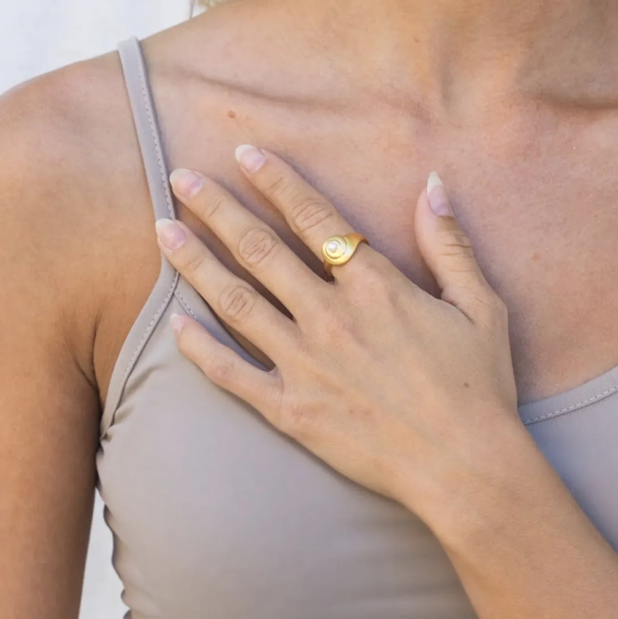 BYBYEHL SEA DREAM RING FORGYLDT SØLV - 5-5301WP-GP-B