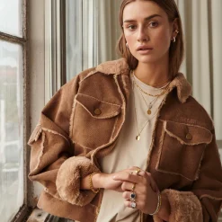 CAMILLE BRINCH ARMBÅND PANSER MEDIUM I FORGYLDT SØLV 19 CM - MPA-FG-19