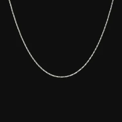 CAMILLE BRINCH BASIC PUFFER HALSKÆDE SØLV 42-45 CM - BPUC-S