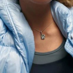 CAMILLE BRINCH BASIC PUFFER HALSKÆDE SØLV 42-45 CM - BPUC-S