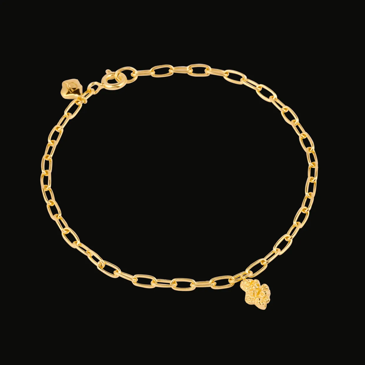 CAMILLE BRINCH BLUSH CRUSH ARMBÅND FORGYLDT SØLV 17 CM - BCRB-FG-17