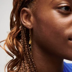 CAMILLE BRINCH BLUSH CRUSH ØRERINGE FORGYLDT SØLV - BCRE-FG