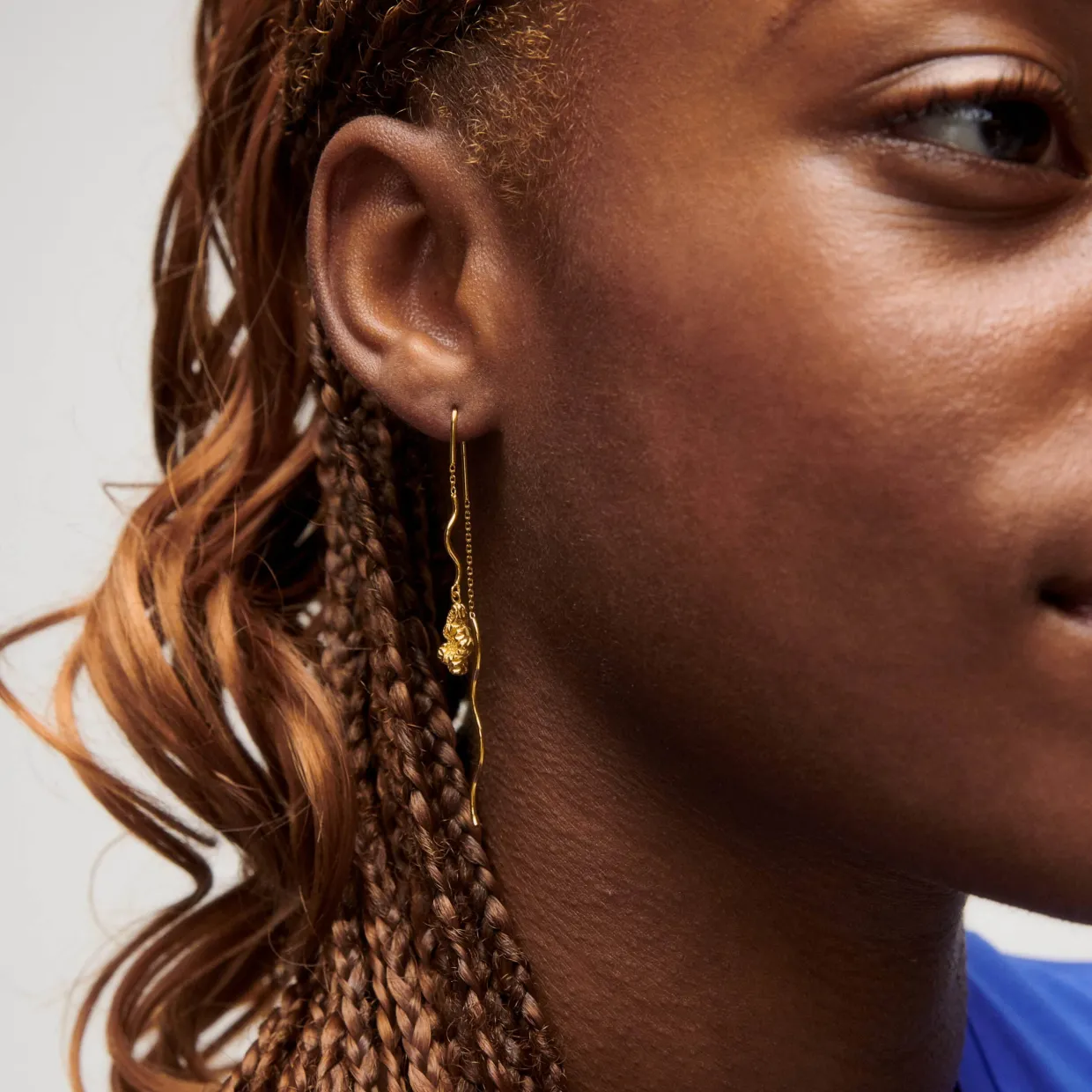 CAMILLE BRINCH BLUSH CRUSH ØRERINGE FORGYLDT SØLV - BCRE-FG