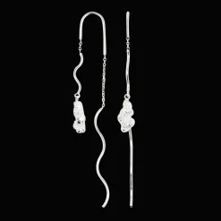 CAMILLE BRINCH BLUSH CRUSH EARLINES ØREHÆNGER SØLV - BCRE