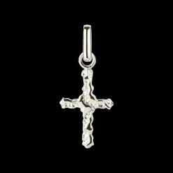CAMILLE BRINCH CROSS CONTRAST CHARM SØLV VEDHÆNG - CCOC-P