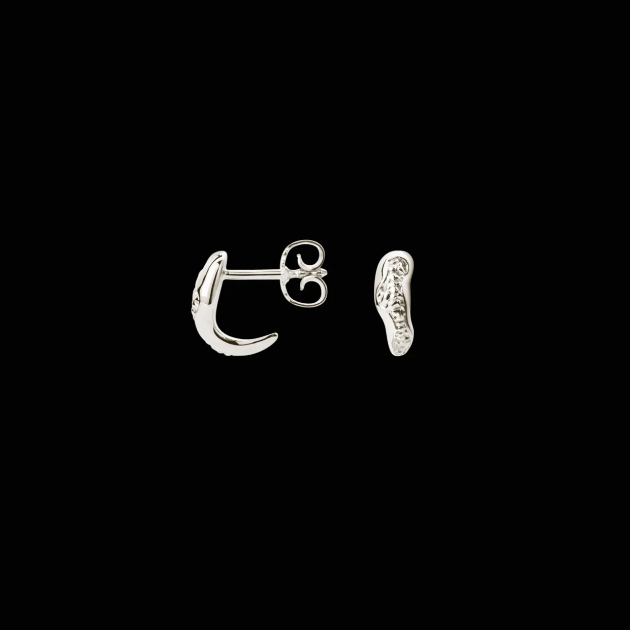 CAMILLE BRINCH HUGGED ESSENTIA ØRESTIK I SØLV - HEE-S