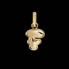 CAMILLE BRINCH LETTER PUFFER CHARM VEDHÆNG F I FORGYLDT SØLV - FPUL-FG-P