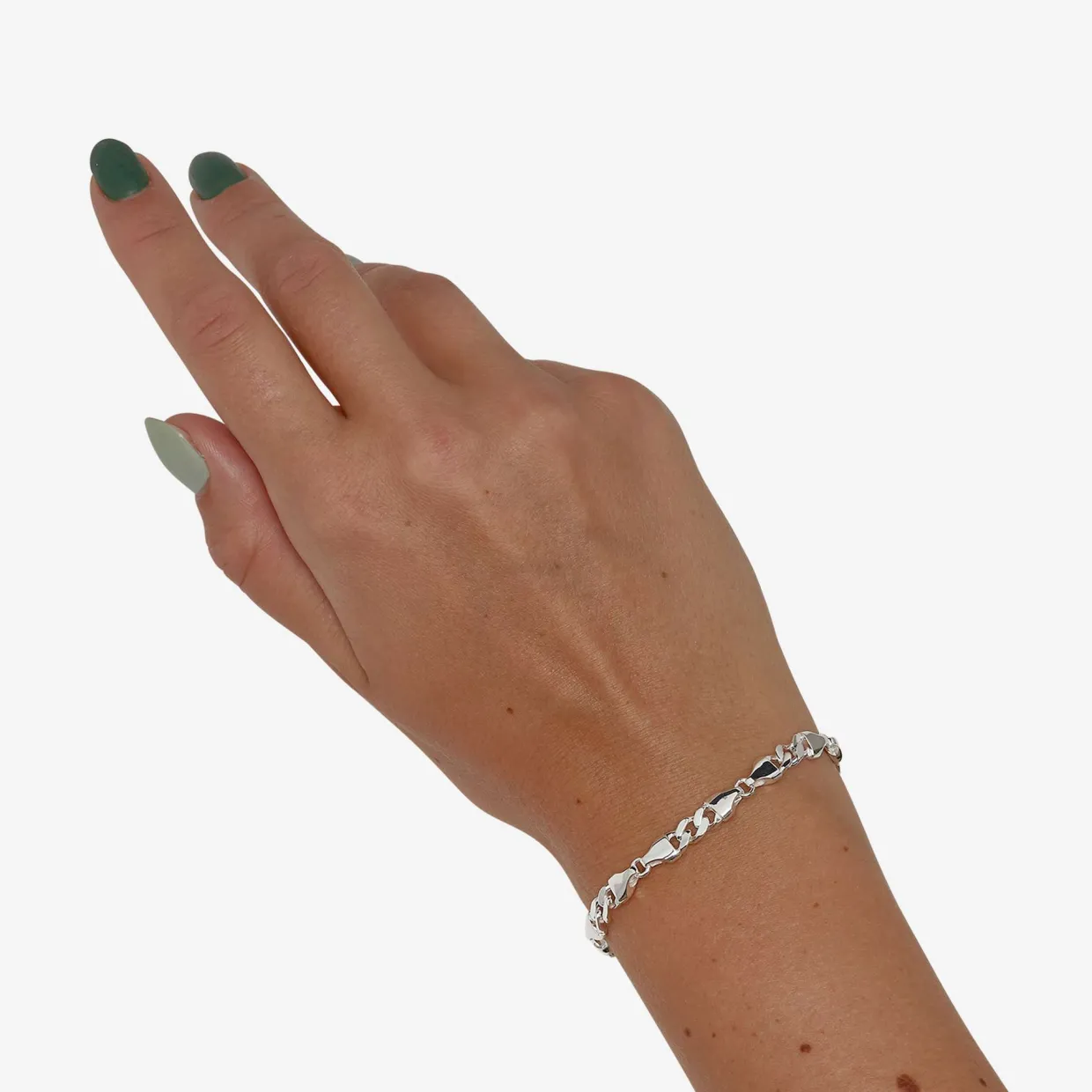 CAMILLE BRINCH MEDIUM CB ARMBÅND I SØLV 18 CM - MCBA-18