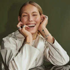 CAMILLE BRINCH MEDIUM CB ARMBÅND I SØLV 18 CM - MCBA-18