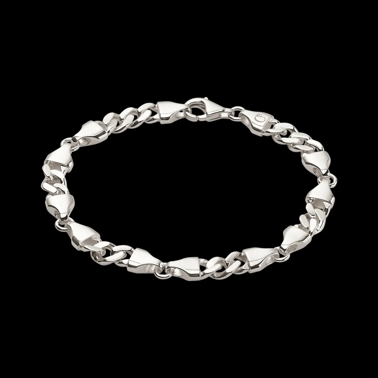 CAMILLE BRINCH MEDIUM CB BRACELET SØLV ARMBÅND 17 CM - MCBA-17