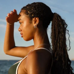 CAMILLE BRINCH MEDIUM DOTS HOOPS I SØLV - MDH