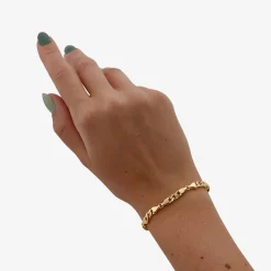 CAMILLE BRINCH MELLEM CB ARMBÅND FORGYLDT SØLV 19 CM - MCBA-FG-19