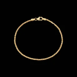 CAMILLE BRINCH MILLION DOTS ARMBÅND I FORGYLDT SØLV 16-17 CM - MDB-FG-16-17