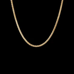 CAMILLE BRINCH SHINY SPARKLY HALSKÆDE FORGYLDT SØLV 42 CM - SSPN-FG-42