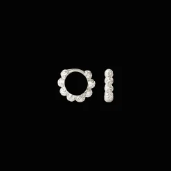 CAMILLE BRINCH SMALL DOTS HOOPS I SØLV - SDH