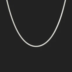 CAMILLE BRINCH SMALL ESSENTIA SNAKE HALSKÆDE I SØLV 40 CM - SESN-40