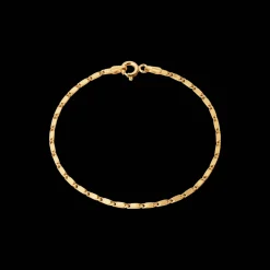 CAMILLE BRINCH SMALL ESSENTIA ARMBÅND I FORGYLDT SØLV PÅ 18 CM - SEB-FG-18