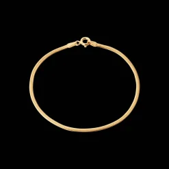 CAMILLE BRINCH SMALL ESSENTIA SNAKE ARMBÅND FORGYLDT SØLV - SESB-FG-18