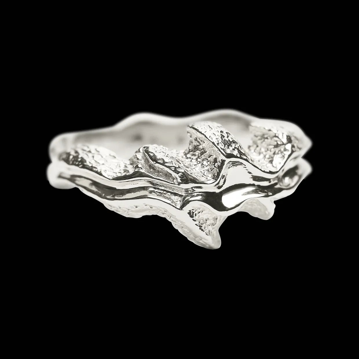 CAMILLE BRINCH SMALL INFINITY FLAMES RING I SØLV - SIFLH