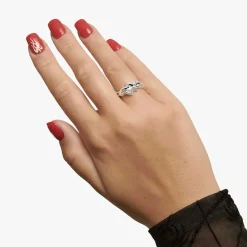 CAMILLE BRINCH SMALL INFINITY FLAMES RING I SØLV - SIFLH