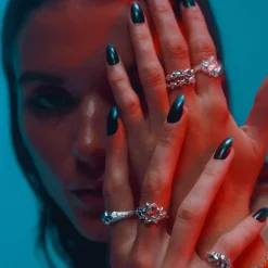 CAMILLE BRINCH SMALL PHOENIX FLAMES RING I SØLV - SPFLR