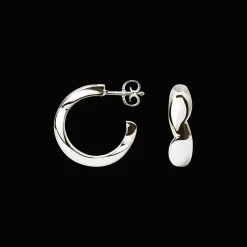 CAMILLE BRINCH SMALL PUFFER ØRERINGE SØLV - SPUH