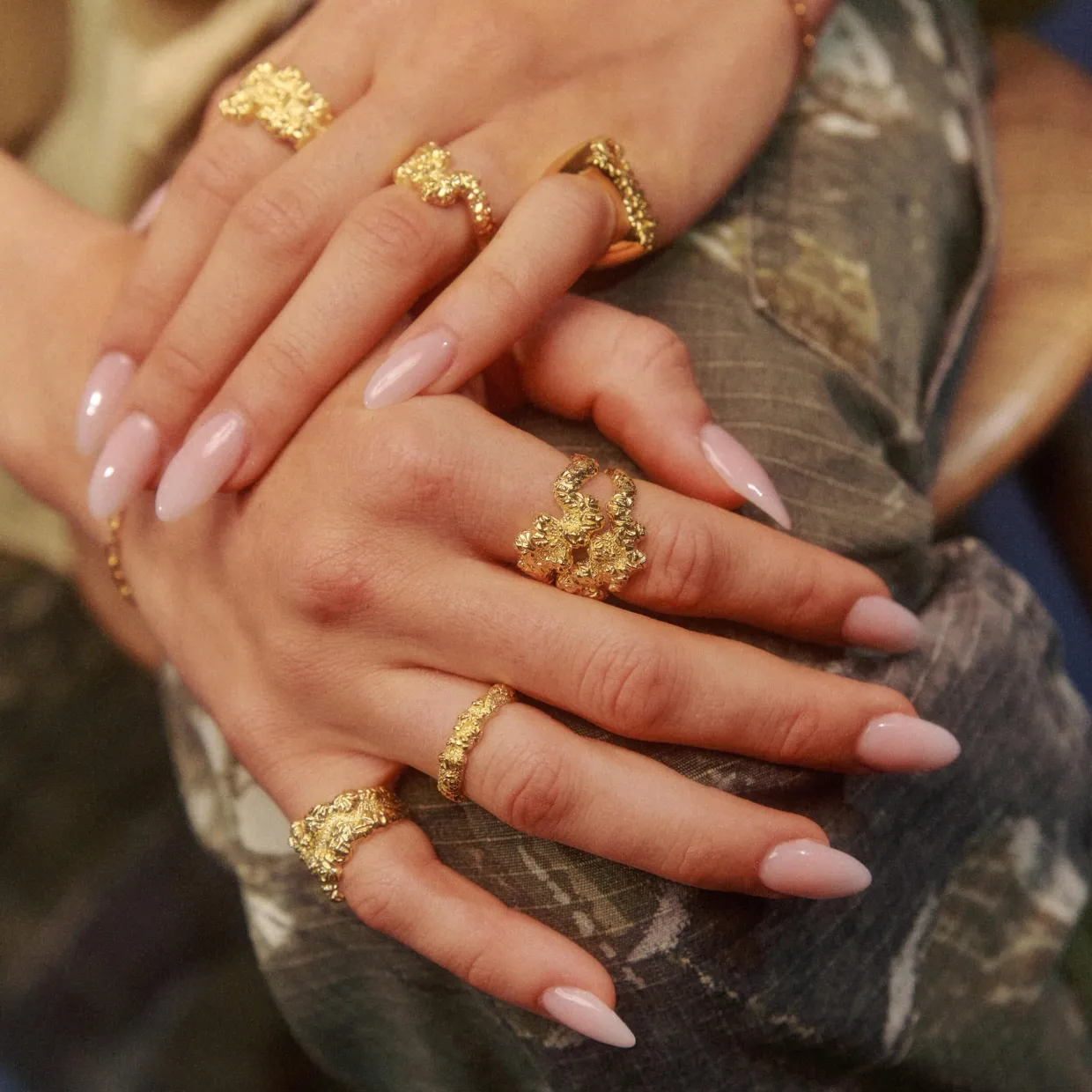 CAMILLE BRINCH STACKING CRUSH RING FORGYLDT SØLV - SCRR-FG