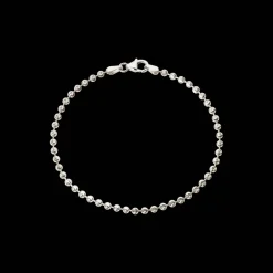 CAMILLE BRINCH TEXTURED DOTS ARMBÅND I SØLV 17 CM - TDOB-17