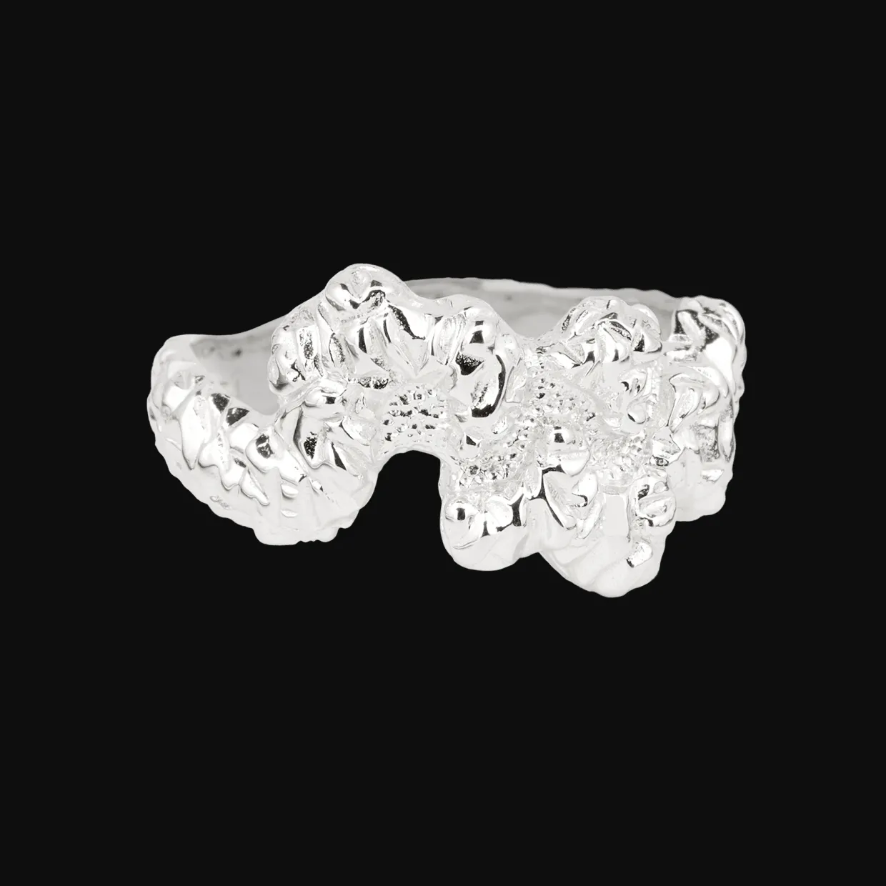 CAMILLE CAMILLE LEVITATE CRUSH RING SØLV - LCRR