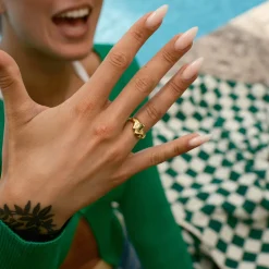 CAMILLE MELLEM CONTRAST RING FORGYLDT SØLV - MCOR-FG