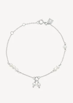 CARRÉ EIFFEL SØLV ARMBÅND MED PERLER - SB 4364 BI 16+1,5+1,5