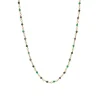 CARRÈ MIDNIGHT HALSKÆDE SØLV FORGYLDT MED AMETYST - FC 4456 GRAMBA 40+2,5+2,5CM