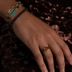 CARRÉ PASHA ARMBÅND MED RØG KVARTS - FB 4406 ST 17,5CM