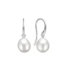 CARRÈ ØRERINGE SØLV MED BAROK PERLE - SH 4433 BAROQUE