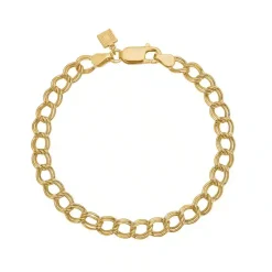 CARRÉ SØLV FORGYLDT ARMBÅND MED BLANKE LED 18 CM - FB 4386 18 CM