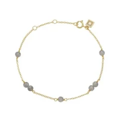 CARRE GEM CANDY SØLV FORGYLDT ARMBÅND - FB 4339 LB 16+1,5+1,5