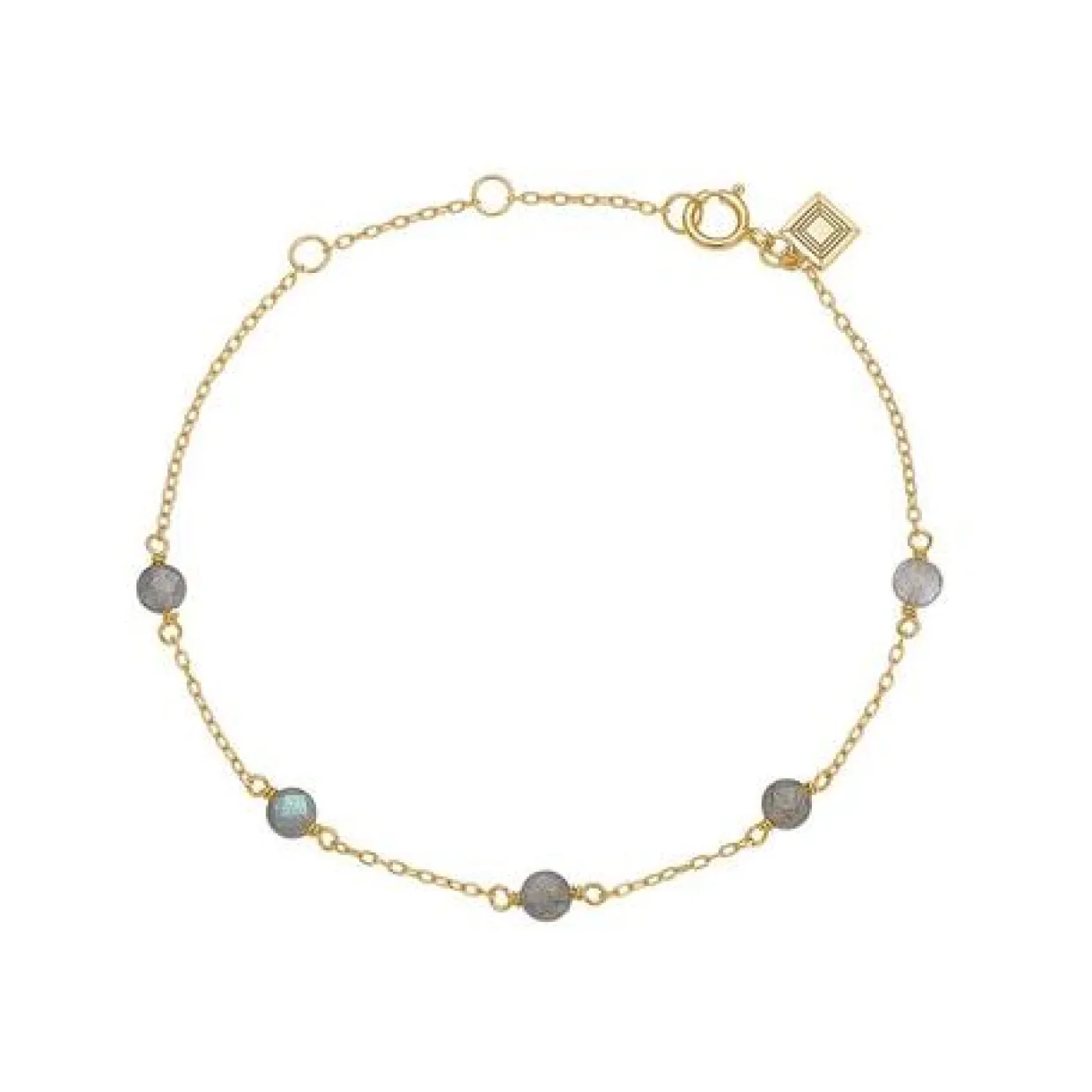 CARRE GEM CANDY SØLV FORGYLDT ARMBÅND - FB 4338 LB 16+1,5+1,5