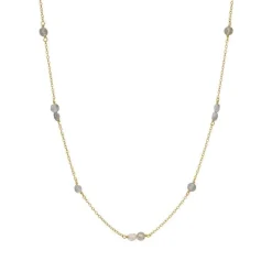 CARRE GEM CANDY SØLV FORGYLDT HALSKÆDE - FC 4339 LB 35+2,5+2,5