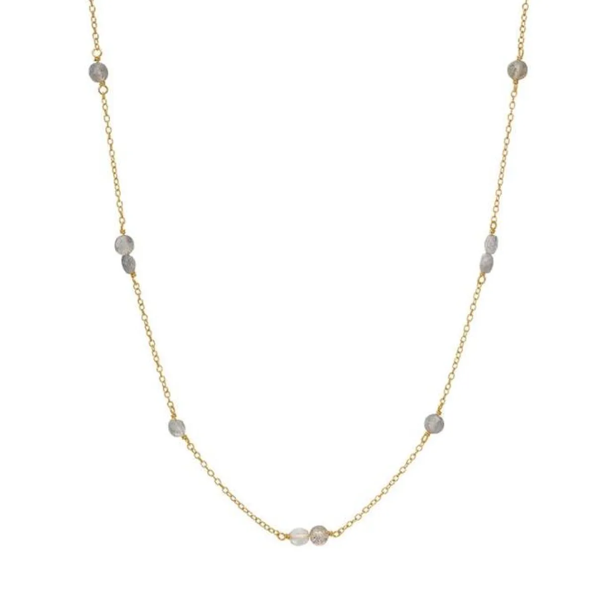 CARRE GEM CANDY SØLV FORGYLDT HALSKÆDE - FC 4339 LB 35+2,5+2,5